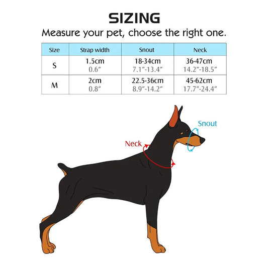 Dog Mouth Muzzle Dog Head Collar Dog Head Cover Safety Clasp Halter Comfortable Training Tool For Dog Walking Pet Accessories - Pet Suppie