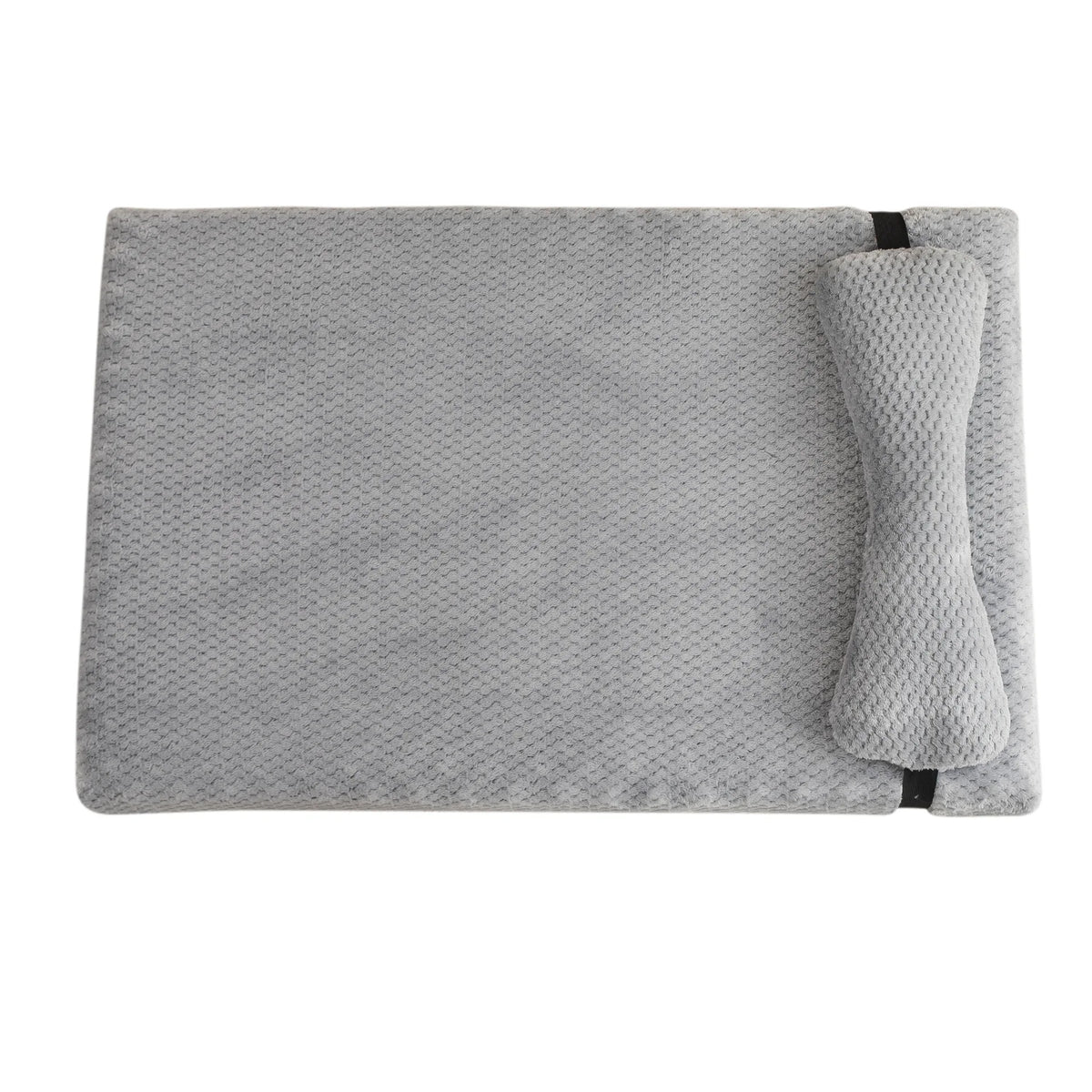 Warm Calming Dog Bed with Pillow – Fluffy Plush Pet Mat with Removable Winter Cover for Dogs & Cats - Pet Suppie