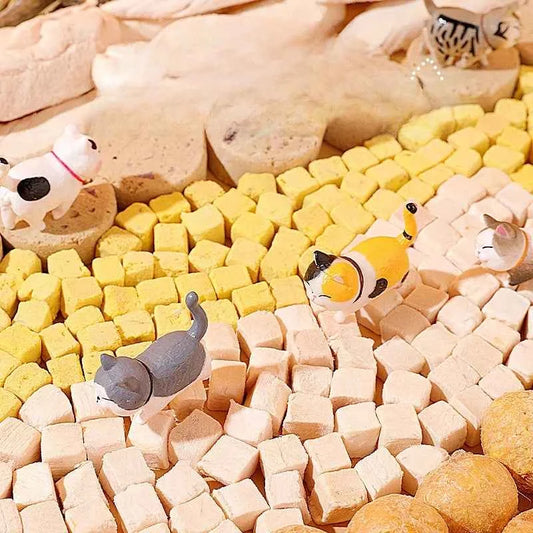 Family Bucket Chicken Freeze-Dried Food for Adult And Kittens Plush Treats Pet Supplies Dry Chicken Grain Snacks