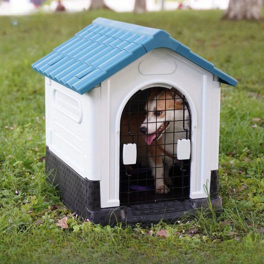 Rainproof Four-Season Outdoor Dog House – Moisture-Proof Villa Kennel for Small Dogs up to 15kg - Pet Suppie