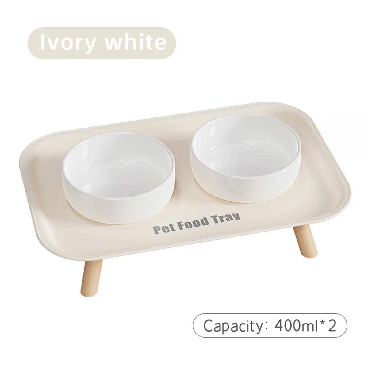 Pet Ceramic Bowl Double-Way Anti-Splash Anti-Flip Cat Dish Neck Protection Dog Bowl Water Bowl Prevent Spill Dog Feeder - Pet Suppie