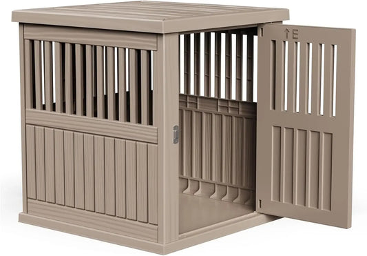 Dog Crate End Table - Lockable Kennel for Small/Large Dogs, Modern Indoor Furniture Nightstand  (39.37 * 28.35 * 32.83 Inch)