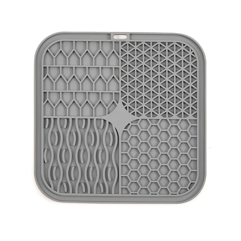 Silicone Pet Licking Tray – Anti-Choking Slow Feeder for Dogs & Cats with Suction Cup Base - Pet Suppie