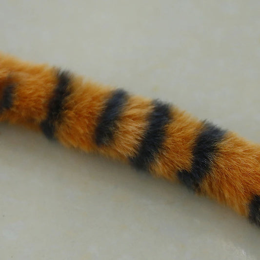 Cat Tiger Stripes Teaser Wand Kitty Interactive Toys Kitten Funny Feather Colorful Rod Teaser Wand Pet Cat Supplies Accessory
