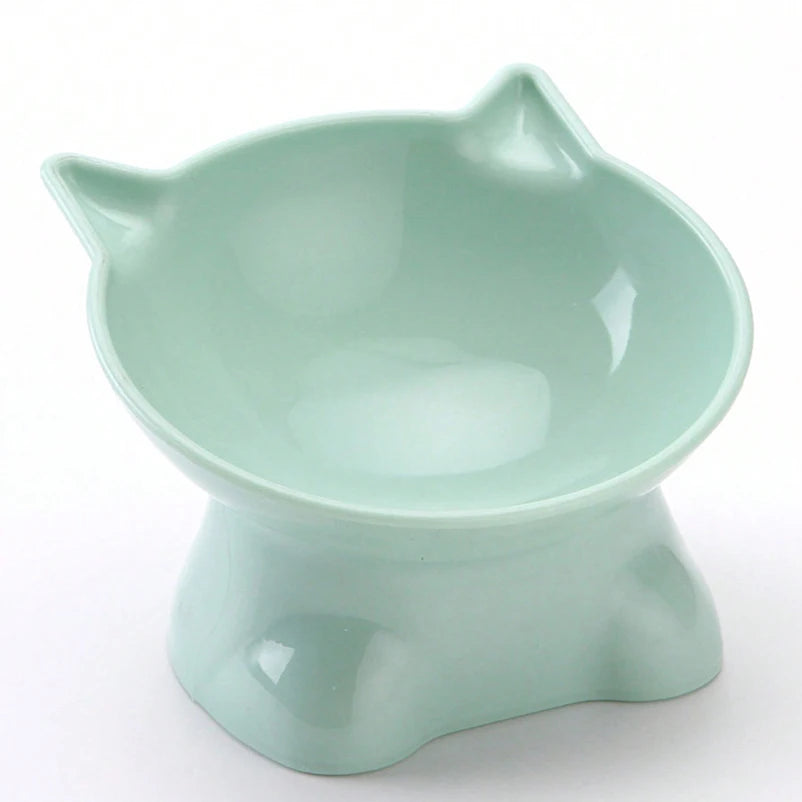 Hot-selling Nordic style pet bowl, cervical vertebra protection cat bowl anti-tip plastic inclined mouth cat bowl pet supplies - Pet Suppie