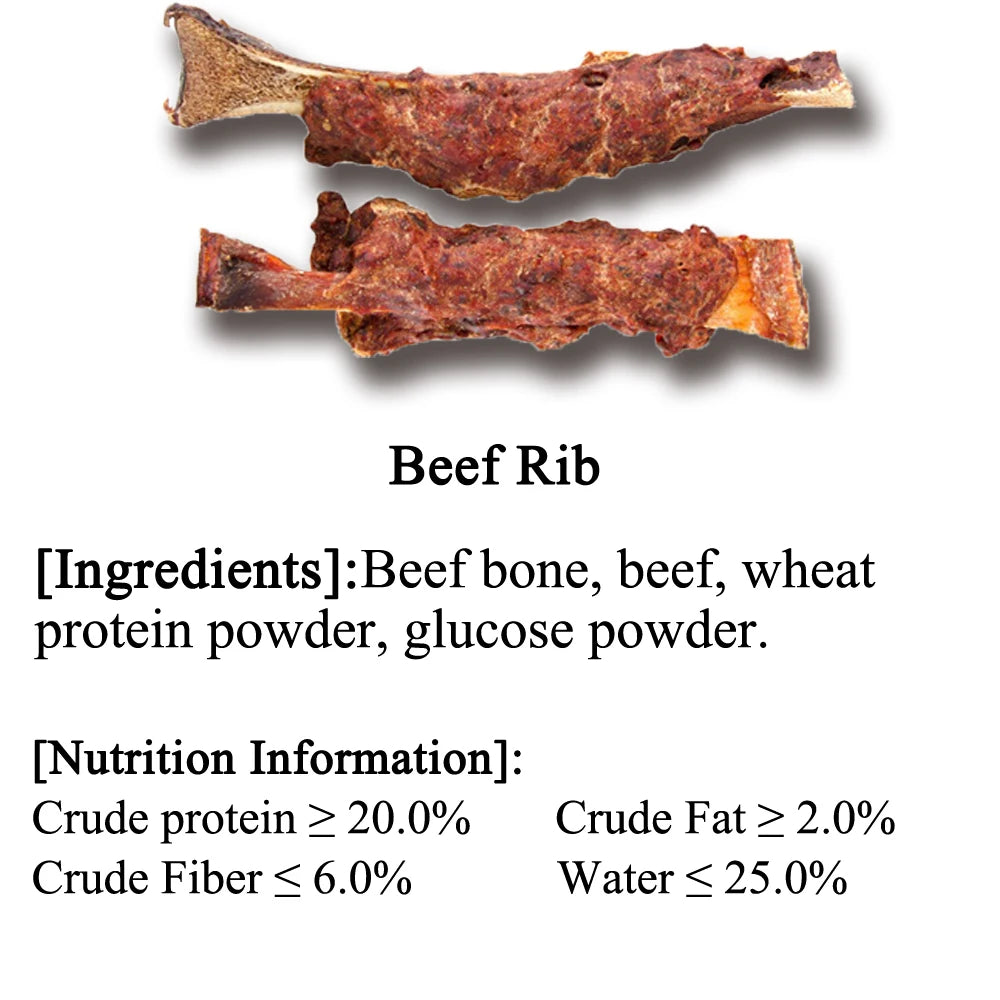 All Natural Beef Rib Dog Chews – Long-Lasting Treats with No Artificial Additives - Pet Suppie