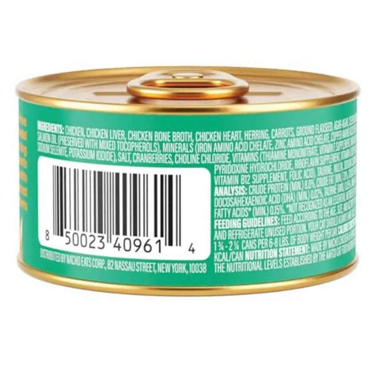 Premium Wet Cat Food Grain-Free Pate Cans Chicken and Herring - 24 Pack 5.5 Ounce