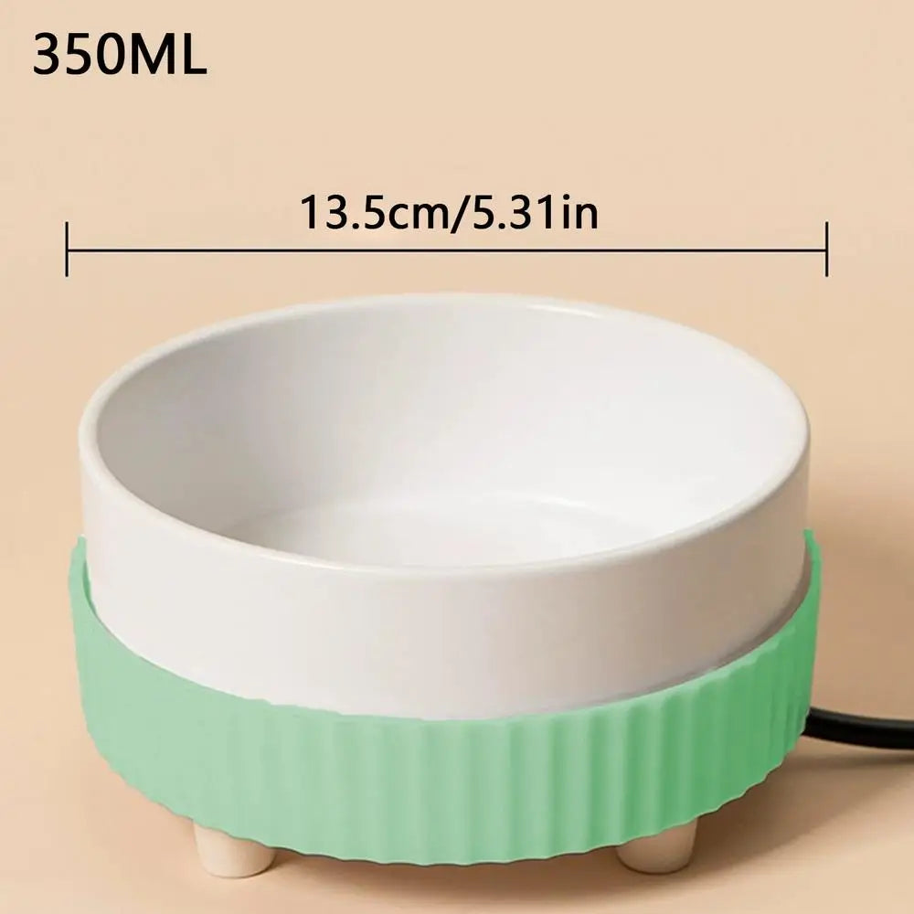 Pet Water Dispenser Heated Pet Water Bowl Thermal Pet USB Dog Dispenser Bowl Heated Rechargeable Cat Food Drinking Supplies