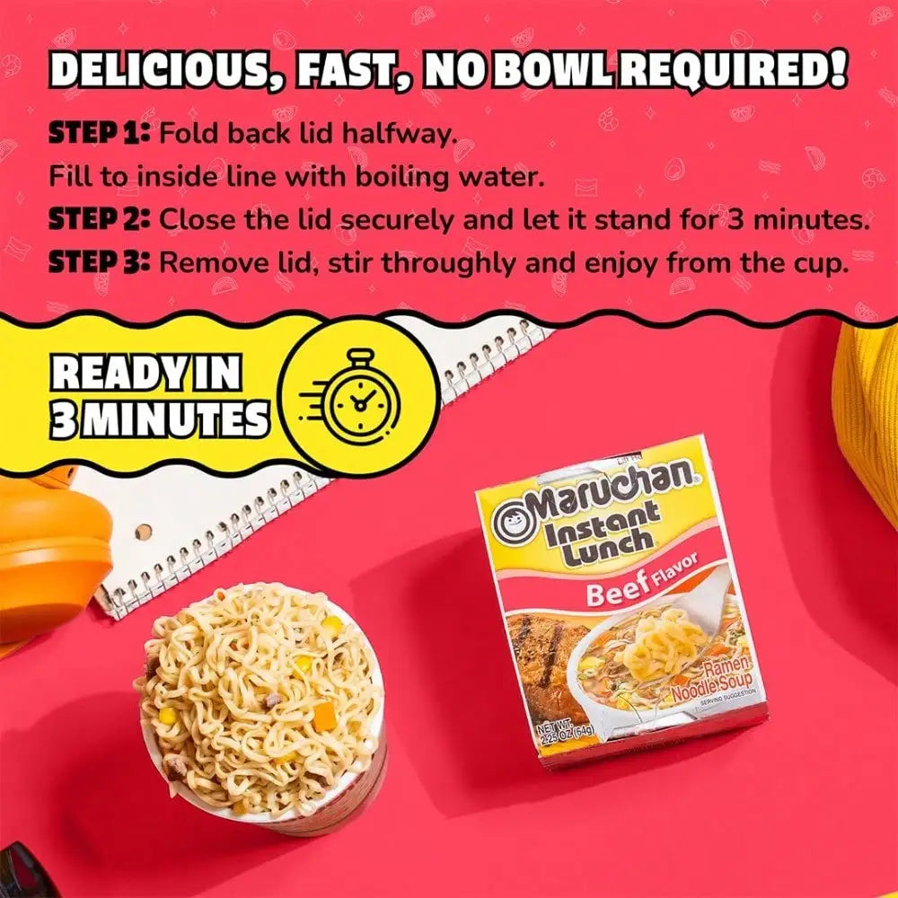 Maruchan Instant Lunch Chicken Flavor, 2.25 Ounce (Pack Of 12) (4178990121)