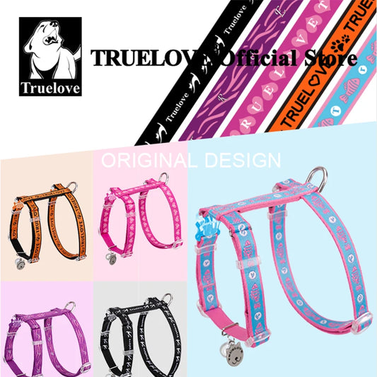 Truelove Pet Cat H-Shape Harness+Leash Set Vest-style and Puppy Chain Special Artifact to Prevent Break Free Home or Out TLH3912 - Pet Suppie