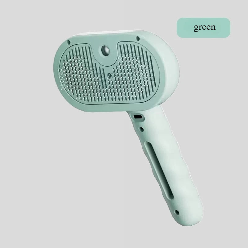 3-in-1 USB Spray Steam Pet Comb – Soft Tooth Massage Brush for Dogs & Cats - Pet Suppie