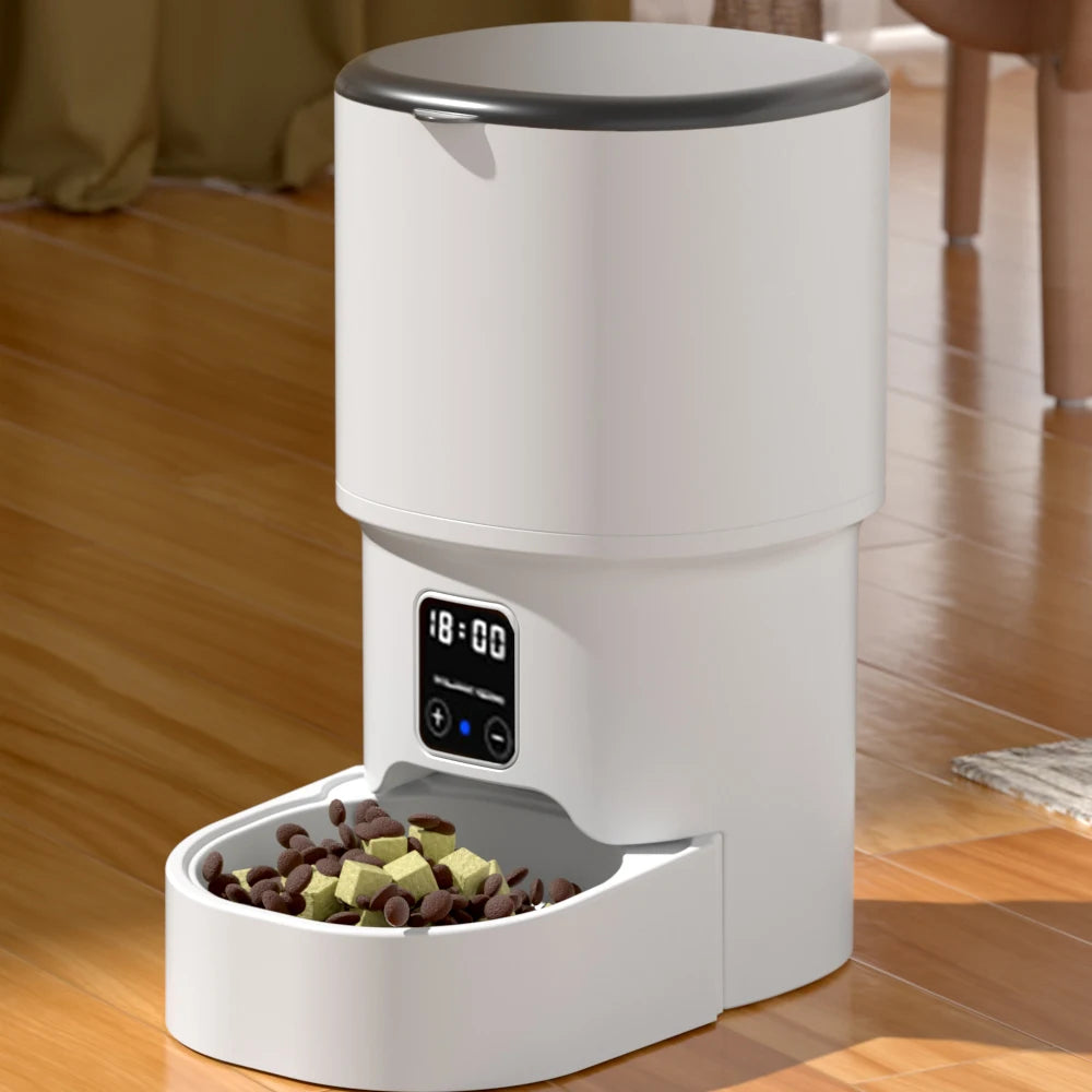 ZYfeeder 4L WiFi Smart Automatic Cat Feeder – Button, WiFi & Camera Food Dispenser for Cats & Dogs - Pet Suppie