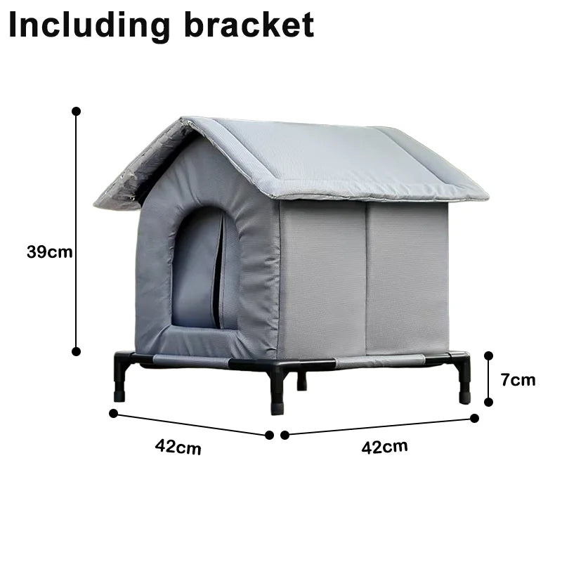 NewestStray Cat dog House Waterproof Outdoor Winter Warm Pet Cave Sleeping Beds Home Foldable Washable for Small Supplies - Pet Suppie
