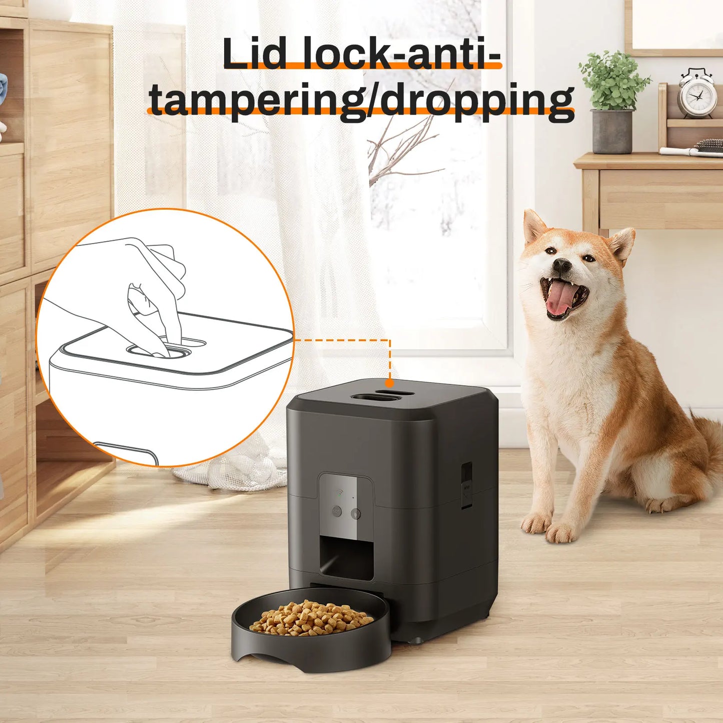 ZKYJ WiFi Smart Automatic Pet Feeder – APP Controlled Cat & Dog Dry Food Dispenser - Pet Suppie