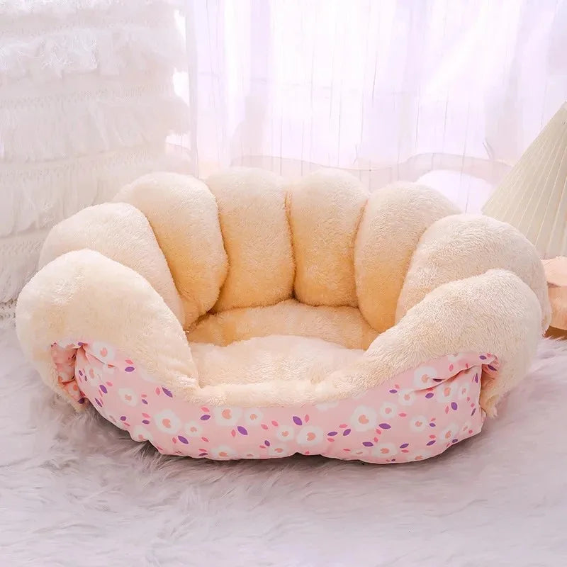 BeiYu Pet Winter Warm Cat Bed with Removable Cover – Soft Cushion Basket for Cats & Small Dogs - Pet Suppie