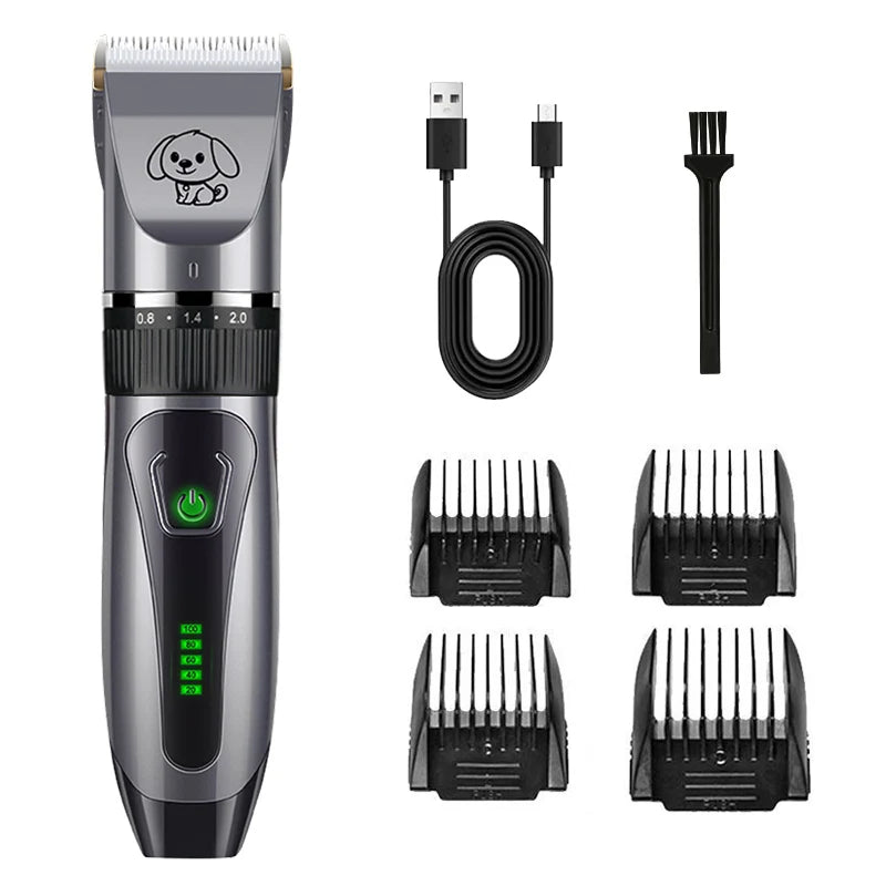 NIELSY Professional Pet Hair Clipper – Ceramic Silent Grooming Kit for Dogs, Cats & Rabbits - Pet Suppie