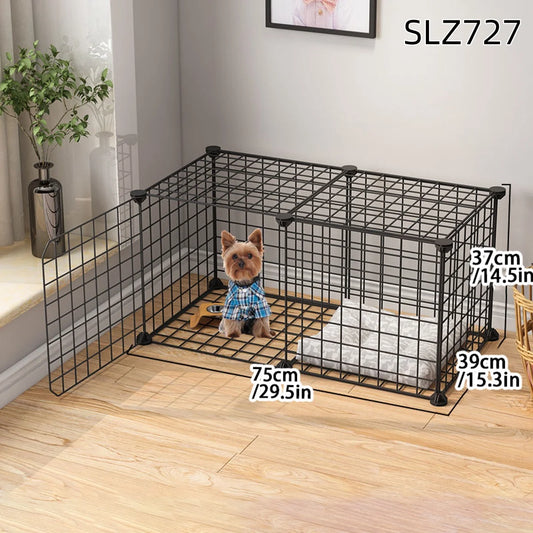 Dog Cage for Medium-Sized Dogs, Small Dogs, Indoor Teacup Dogs, Teddy, Labrador Villa Fence with Toilet, Dog Supplies