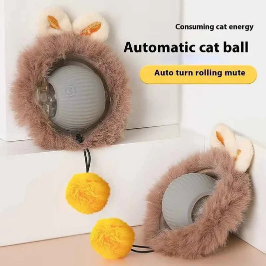 Electric Cat Toys,Hide and Seek Kitten Toy,Chirping&Motion Activated Interactive Cat Toy,Cats Hiding Cover Exercise Toys