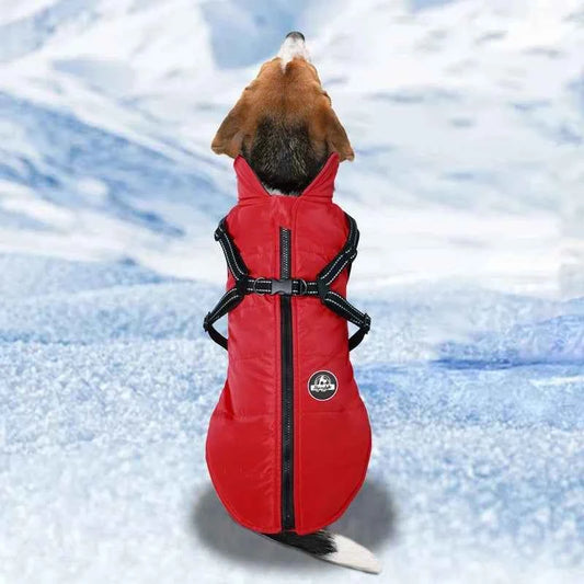 Dog cotton coat Thickened dog cotton coat Chest and back integrated cotton vest Winter dog clothes