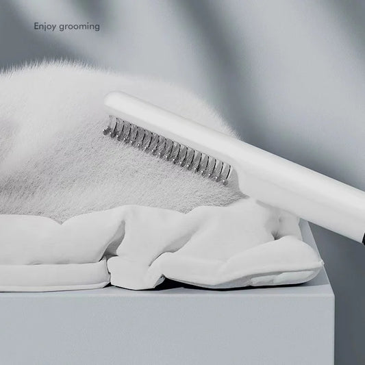 Double-Sided Pet Knot Cutter & Deshedding Comb – Hair Remover for Long & Curly Cat & Dog Coats - Pet Suppie