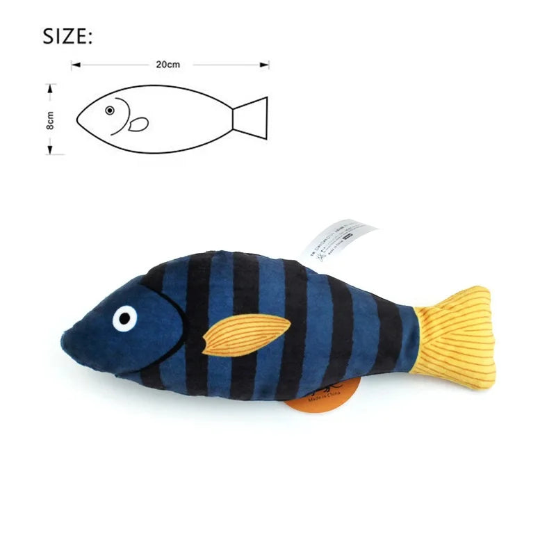 miarko 3D Catnip Simulation Fish Cat Toy – Plush Interactive Chew & Bite Toy for Cats & Kittens - Pet Suppie
