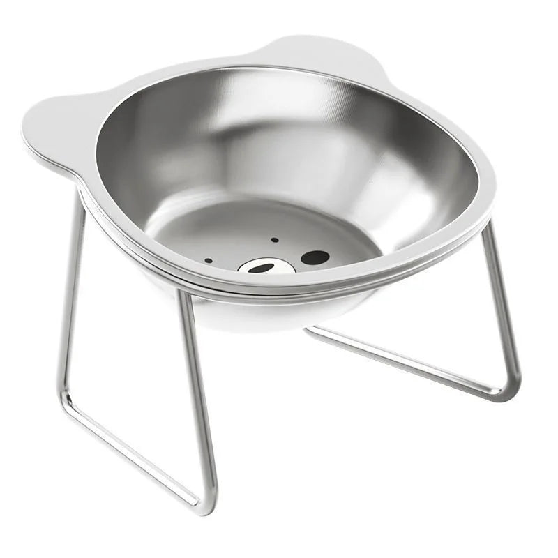 Stainless Steel Cat Bowls Raised Whisker Fatigue Relief Cat Plates Pet Water Dish Kitten Bowls Pet Bowls for Cats Food Bowls - Pet Suppie