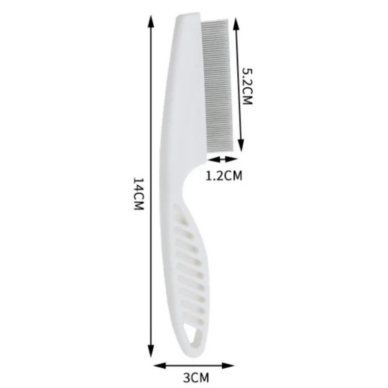Stainless Steel Flea Comb for Dogs & Cats – Dense Teeth Pet Grooming Brush - Pet Suppie
