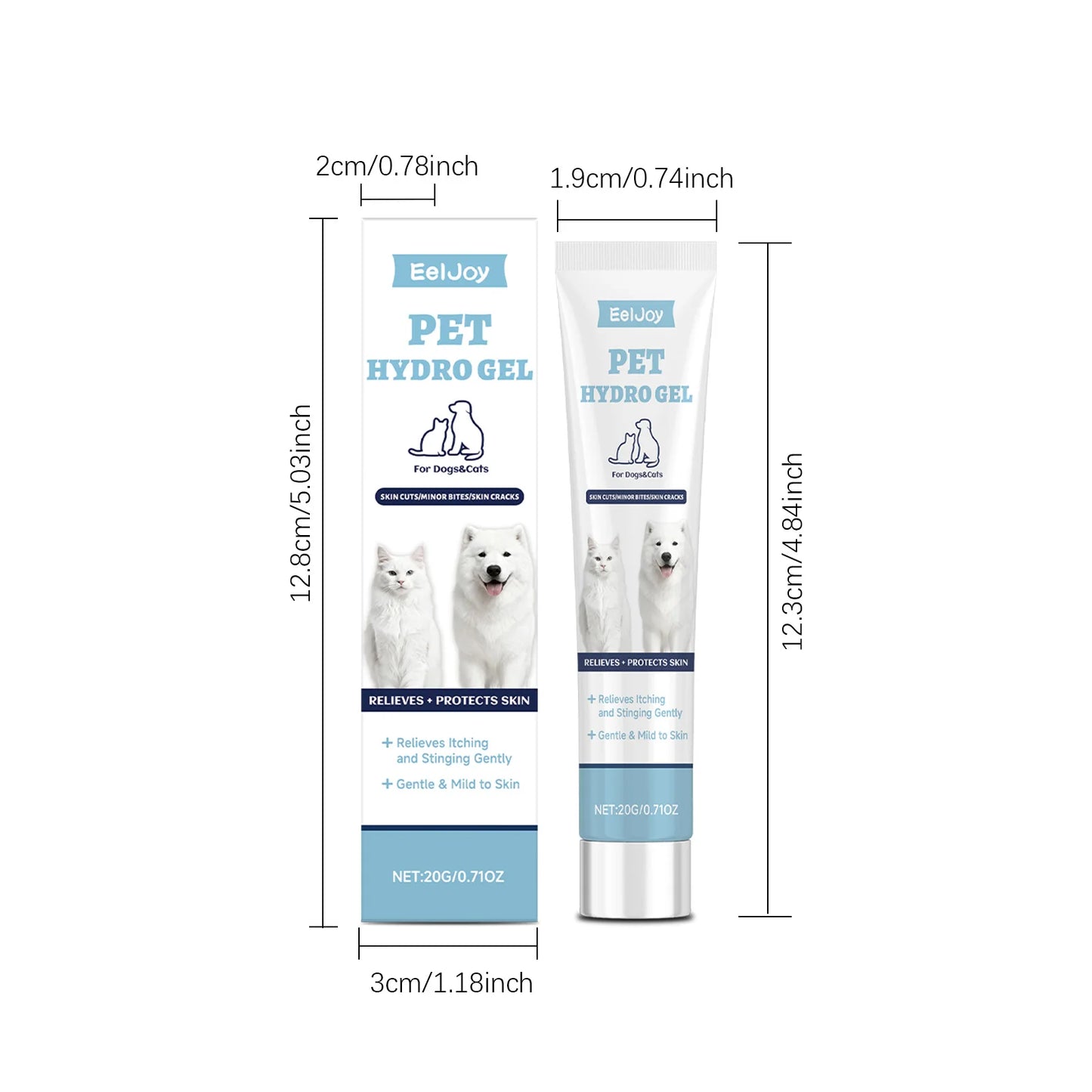 Pet Skin Care Gel Relieve Discomfort For Dogs Cats Control Alleviate Reduce Scratching Licking Portable Pet Wound Treatment Gels