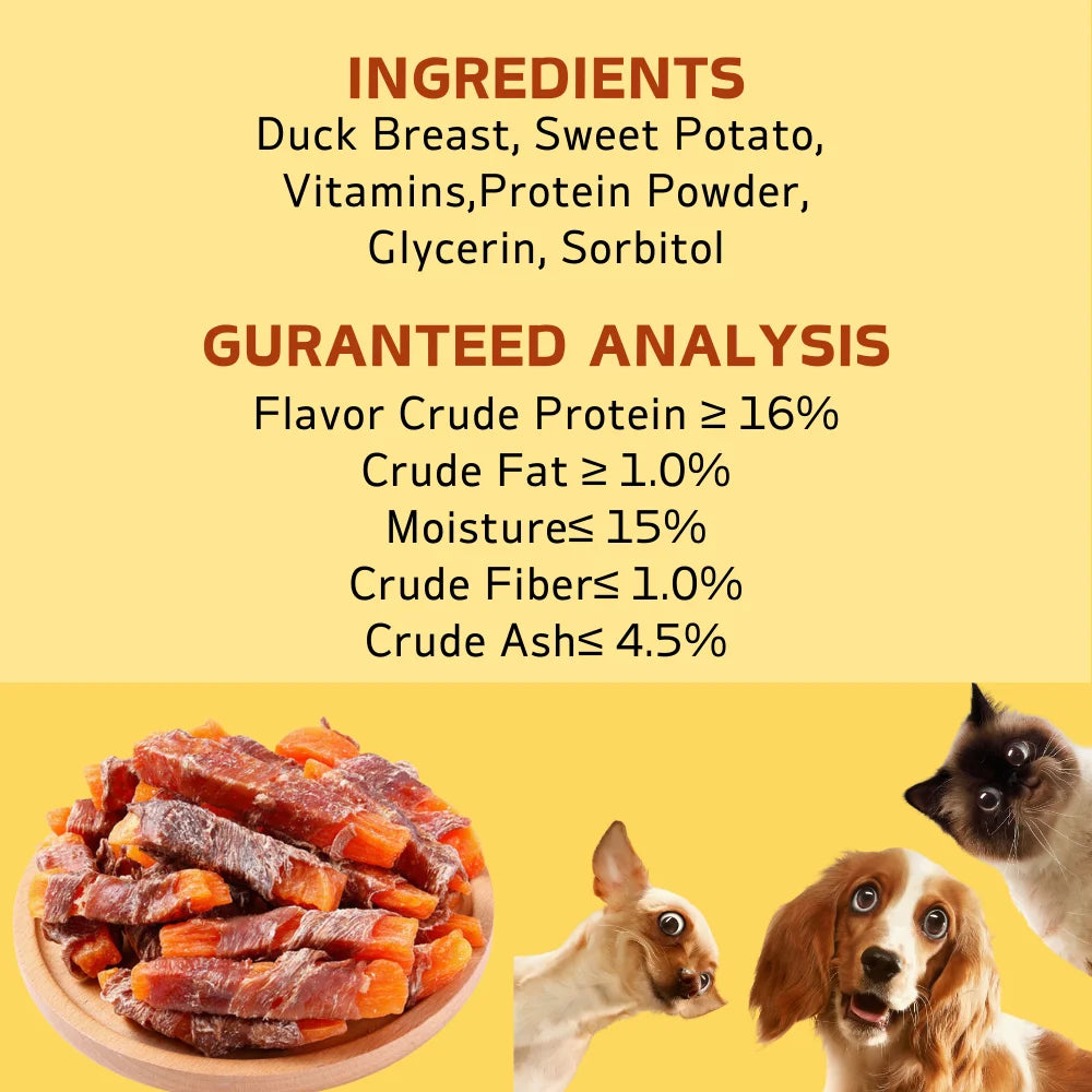 Duck & Sweet Potato Dog Treats – Healthy Chews for Small, Medium & Large Dogs - Pet Suppie