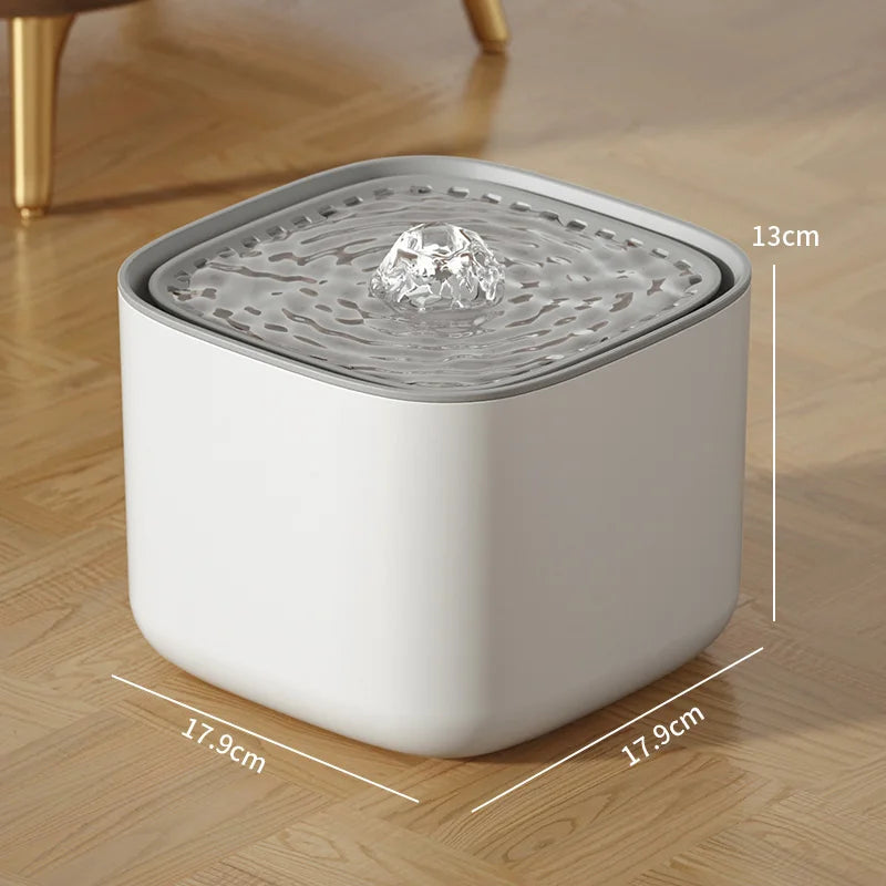 Cat Water Fountain Auto Recirculate Filter Large Capacity Filtring Pet Cat Water Drinker USB Electric Mute Cats Water Dispenser - Pet Suppie