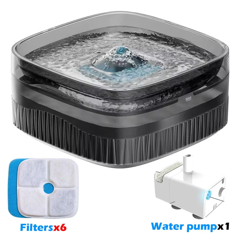 Dog Water Fountain for Cat Dogs, 5.5L Large Automatic Pet Water Dispenser, Cat Water Fountain Dog Water Bowl Dispenser Multi-Pet - Pet Suppie
