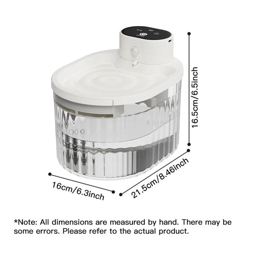 Cat Water Fountain Auto Recirculate Filter Large Capacity Filtring Cat Water Drinker Mute Cats Water Dispenser - Pet Suppie