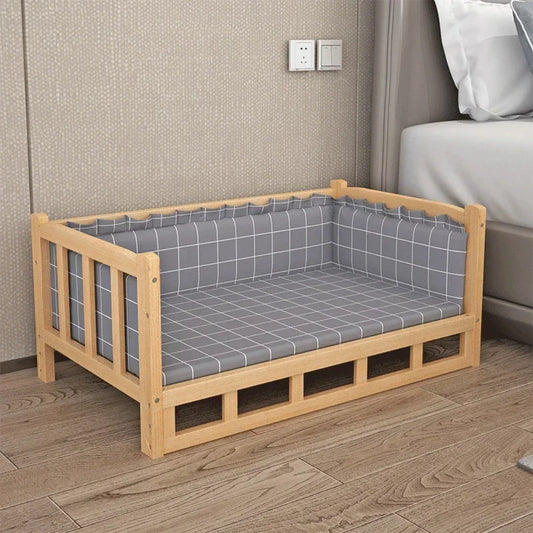 Simplicity Wooden Dog Bed Can Be Used As Bedside Table Dog Kennel Four Season Universal Environment protection Practical Pet Bed