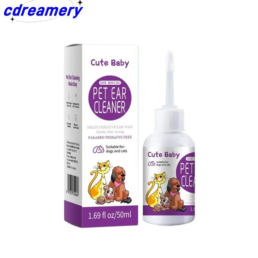 CDY ear droppings, and ear drops. Suitable for cats and dogs to relieve itching and clean the ear canal