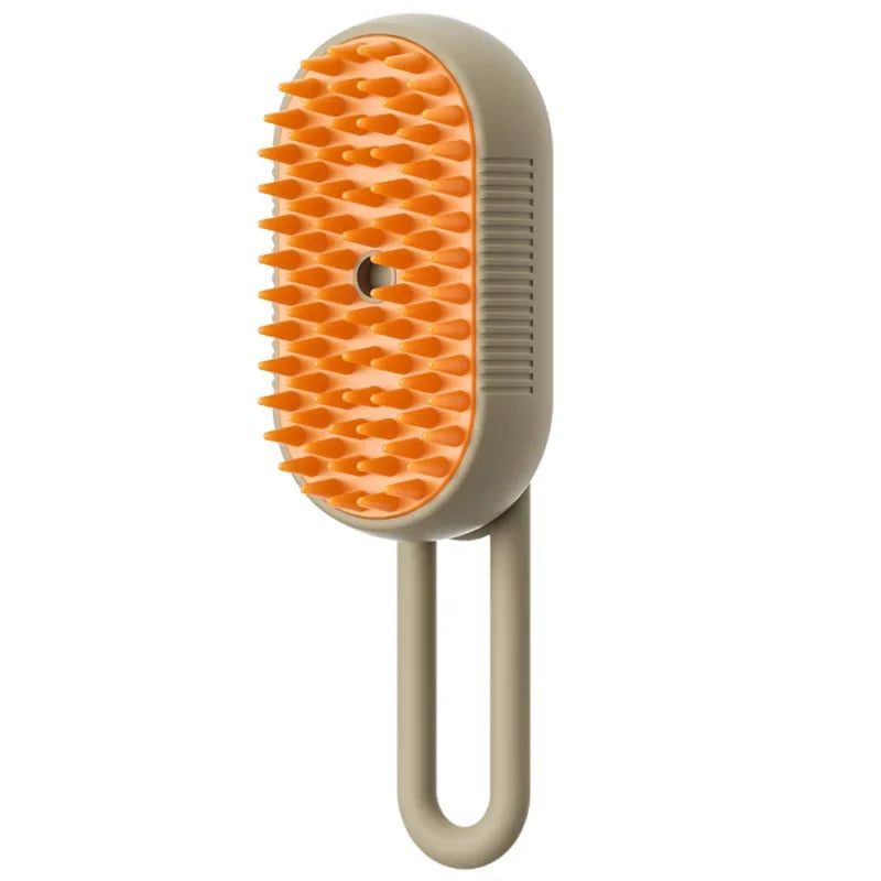 Steamy Dog Brush Electric Spray Cat Hair Brush 3 in1 Dog Steamer Brush for Massage Pet Grooming Removing Tangled and Loose Hair - Pet Suppie
