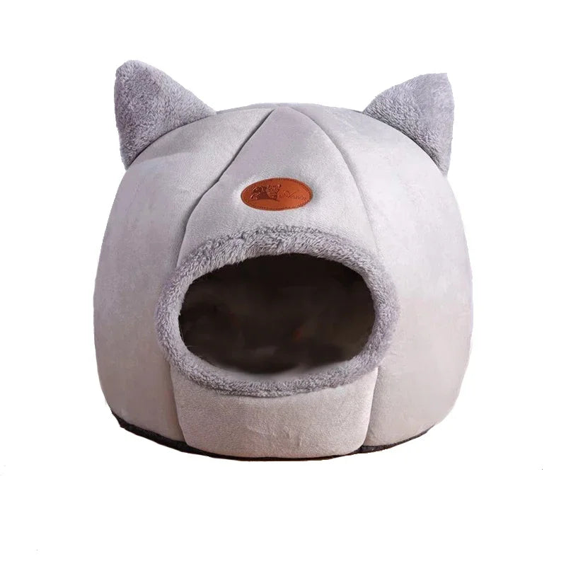 Deep Sleep Cosy Cave Pet Nest – Breathable Winter Cat Bed & Small Dog House Tent (M, L, XL) - Pet Suppie