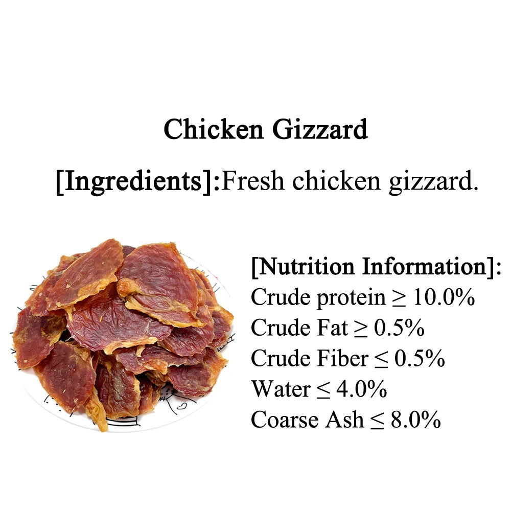 Grain-Free Chicken Gizzard Jerky Dog Treats – All Natural High-Protein Snack - Pet Suppie
