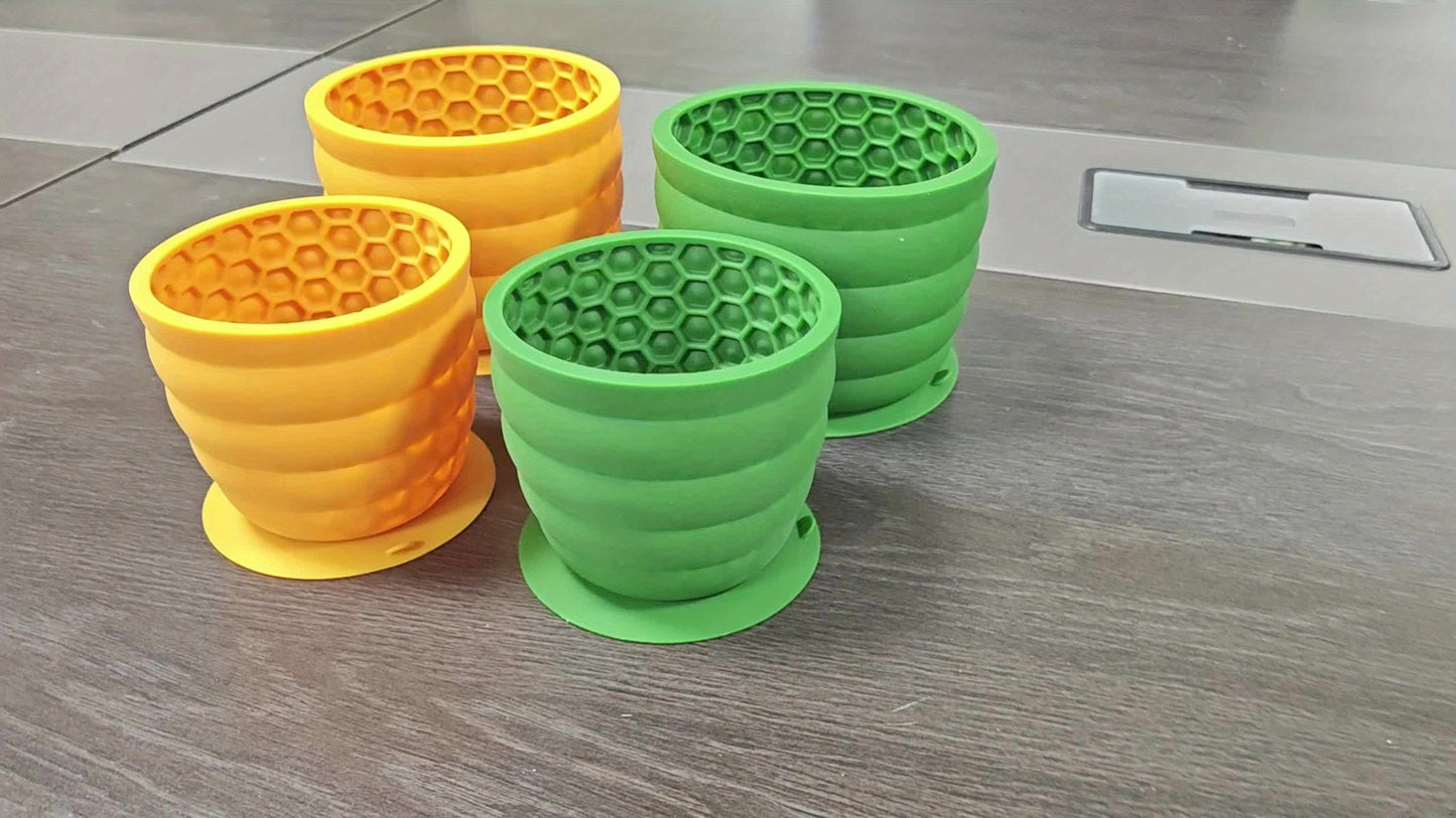 NeslGenc Slow Feed Dog Bowl with Slow Feeder Dish - Non-Slip Suction Cup Base, Slow Eating Pet Dispenser for Small & Medium Dogs, for Puppies & Kittens Suitable for Dogs and Cats