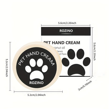 Coconut Oil Pet Hand and Foot Care Cream Deeply moisturize paws, provide long-lasting moisturization, say goodbye to roughness, dryness, gentle care for pets, keep pets paws nose, moisturizing and gentle, portable, suitable f