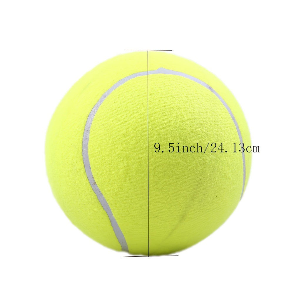 1pc Jumbo 9.5" Tennis Ball for Dogs - Durable Interactive Training Toy, Ideal for Large Breeds, No Batteries Needed - Perfect for Fetch & Play
