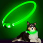 LED Light Collar | Luminous Anti-Lost Dog Collar, USB Rechargeable, ABS Material, Lithium Polymer Battery