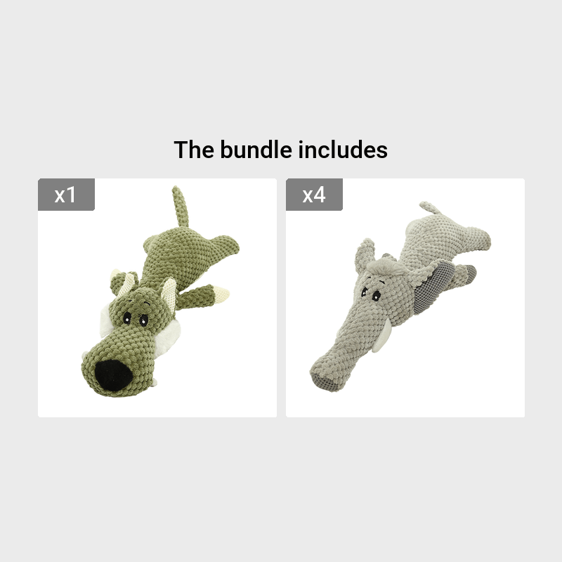 Tough & Durable Squeaky Dog Toys - Perfect For Small & Medium Chewers!