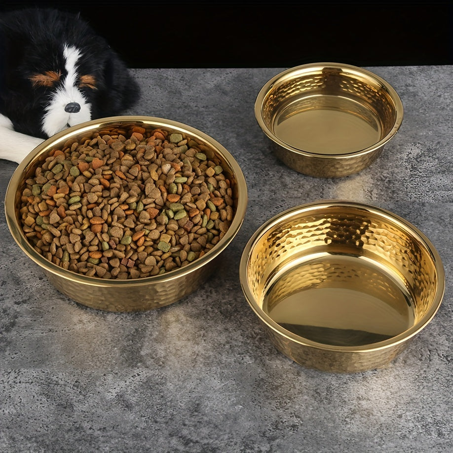 Heavy-Duty Stainless Steel Dog Bowl with Heavy Base - Heavy-Duty Feeding Dish for Large Dogs, Puppies, for, outdoors, Camping & Travel - Durable Pet Dish