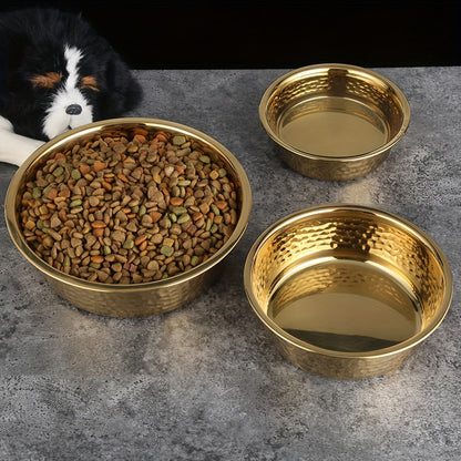 Heavy-Duty Stainless Steel Dog Bowl with Heavy Base - Heavy-Duty Feeding Dish for Large Dogs, Puppies, for, outdoors, Camping & Travel - Durable Pet Dish