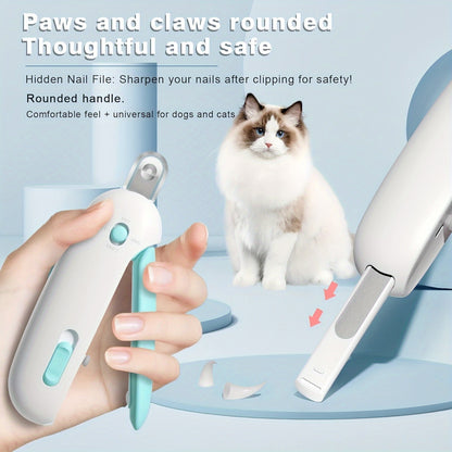 PetGroomPro Adjustable Aperture Nail Clippers for Cats and Dogs, Professional Grooming Tool, Plastic, No Battery Required, Ideal for Small to Large Pets
