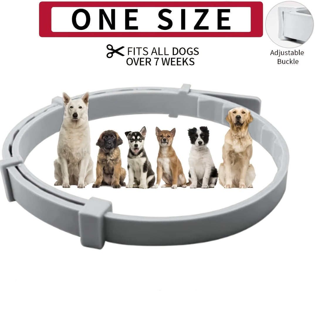 1-Pack Dog Calming Collar - Tick Repellent Collar for Dogs, No Chemical Additives Or Pesticides, Lasts 8 Months, Adjustable Size for Small, Medium, Large Dogs, Waterproof Dog Collar | Adjustable Collar | Dog Collar | Cat Coll