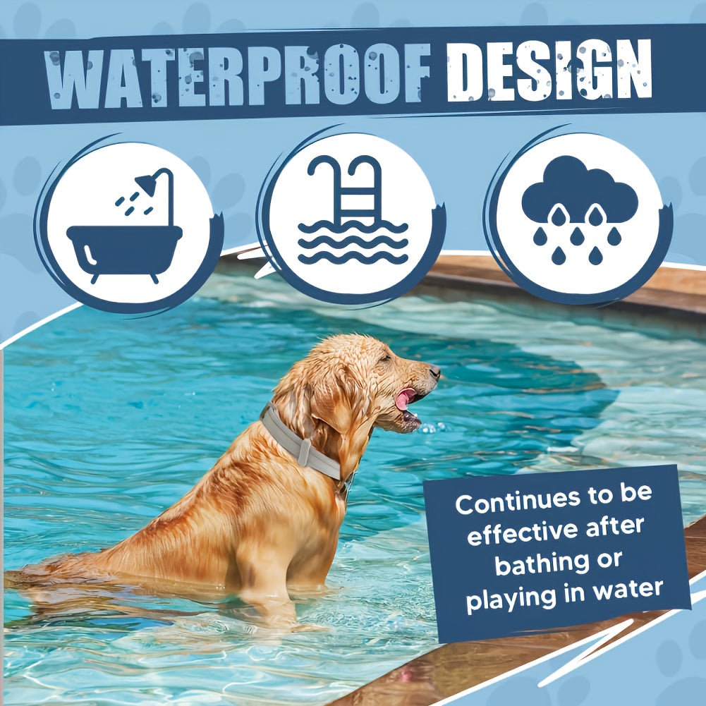 1-Pack Dog Calming Collar - Tick Repellent Collar for Dogs, No Chemical Additives Or Pesticides, Lasts 8 Months, Adjustable Size for Small, Medium, Large Dogs, Waterproof Dog Collar | Adjustable Collar | Dog Collar | Cat Coll