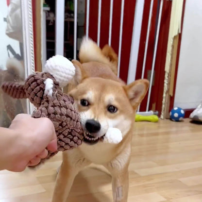 Plush Donkey Shaped Pet Dog Toy, Bite-Resistant and Grinding Teeth, Plush Toy with BB Sound