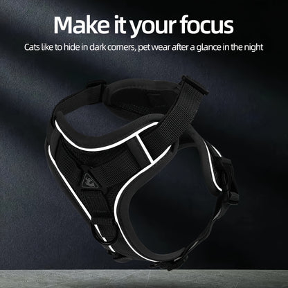 New Cat Leash, Vest-Style Cat Harness, Reflective And Breathable for Walking And Training Outdoors Safely.
