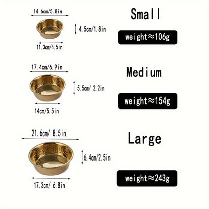 Heavy-Duty Stainless Steel Dog Bowl with Heavy Base - Heavy-Duty Feeding Dish for Large Dogs, Puppies, for, outdoors, Camping & Travel - Durable Pet Dish